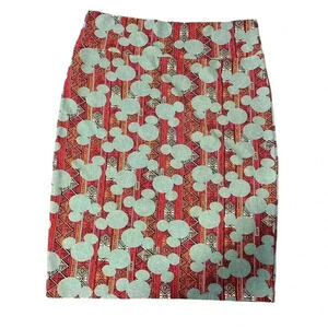 Disney‎ LuLaRoe Mickey Mouse Aztec Pencil Skirt Vibrant Colorful Pattern B56